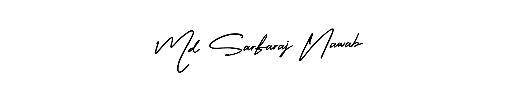 Use a signature maker to create a handwritten signature online. With this signature software, you can design (AmerikaSignatureDemo-Regular) your own signature for name Md Sarfaraj Nawab. Md Sarfaraj Nawab signature style 3 images and pictures png