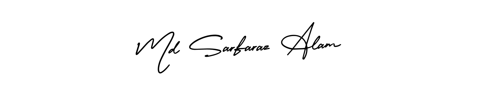 Use a signature maker to create a handwritten signature online. With this signature software, you can design (AmerikaSignatureDemo-Regular) your own signature for name Md Sarfaraz Alam. Md Sarfaraz Alam signature style 3 images and pictures png