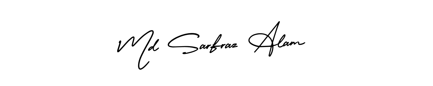 Make a beautiful signature design for name Md Sarfraz Alam. With this signature (AmerikaSignatureDemo-Regular) style, you can create a handwritten signature for free. Md Sarfraz Alam signature style 3 images and pictures png