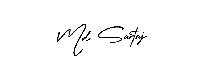 Create a beautiful signature design for name Md Sartaj. With this signature (AmerikaSignatureDemo-Regular) fonts, you can make a handwritten signature for free. Md Sartaj signature style 3 images and pictures png