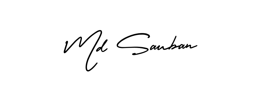 Similarly AmerikaSignatureDemo-Regular is the best handwritten signature design. Signature creator online .You can use it as an online autograph creator for name Md Sauban. Md Sauban signature style 3 images and pictures png