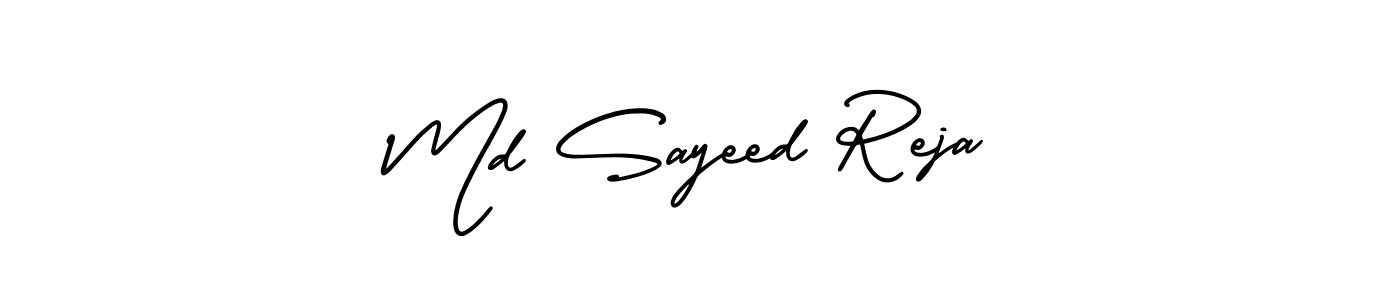 Also You can easily find your signature by using the search form. We will create Md Sayeed Reja name handwritten signature images for you free of cost using AmerikaSignatureDemo-Regular sign style. Md Sayeed Reja signature style 3 images and pictures png
