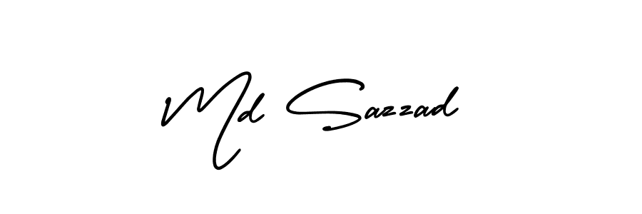 AmerikaSignatureDemo-Regular is a professional signature style that is perfect for those who want to add a touch of class to their signature. It is also a great choice for those who want to make their signature more unique. Get Md Sazzad name to fancy signature for free. Md Sazzad signature style 3 images and pictures png