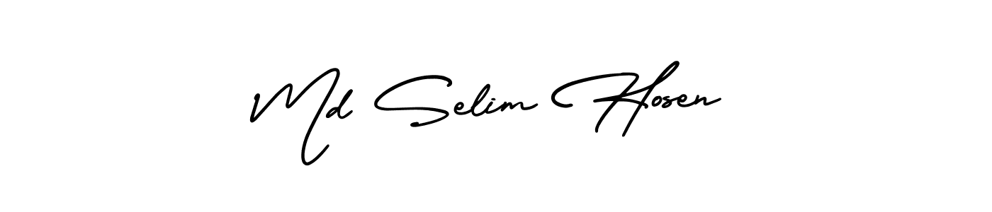 It looks lik you need a new signature style for name Md Selim Hosen. Design unique handwritten (AmerikaSignatureDemo-Regular) signature with our free signature maker in just a few clicks. Md Selim Hosen signature style 3 images and pictures png