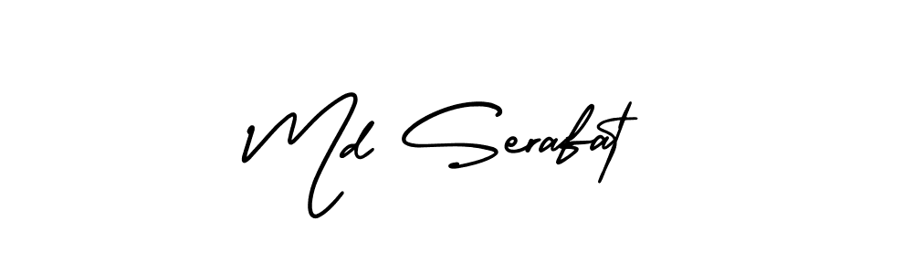 Md Serafat stylish signature style. Best Handwritten Sign (AmerikaSignatureDemo-Regular) for my name. Handwritten Signature Collection Ideas for my name Md Serafat. Md Serafat signature style 3 images and pictures png