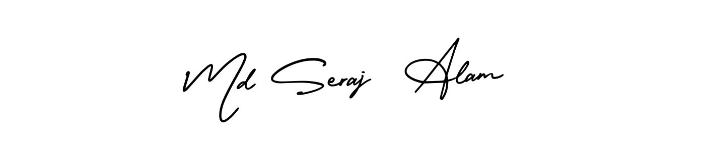 Make a beautiful signature design for name Md Seraj  Alam. With this signature (AmerikaSignatureDemo-Regular) style, you can create a handwritten signature for free. Md Seraj  Alam signature style 3 images and pictures png