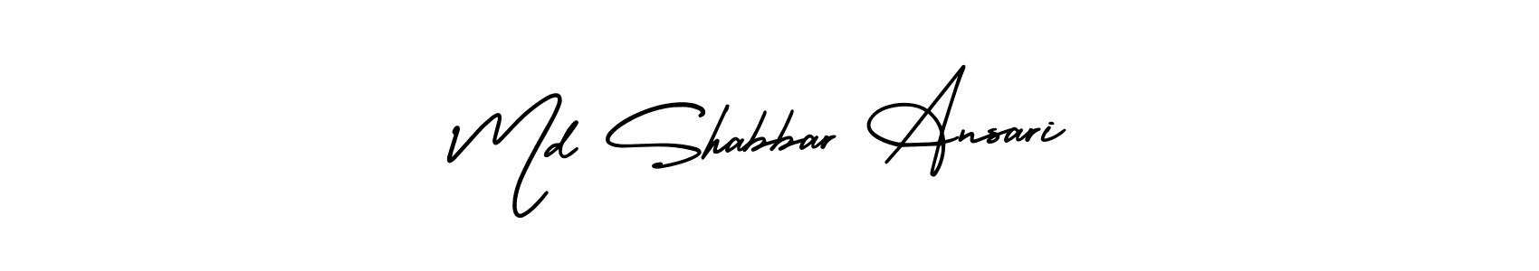 How to make Md Shabbar Ansari signature? AmerikaSignatureDemo-Regular is a professional autograph style. Create handwritten signature for Md Shabbar Ansari name. Md Shabbar Ansari signature style 3 images and pictures png