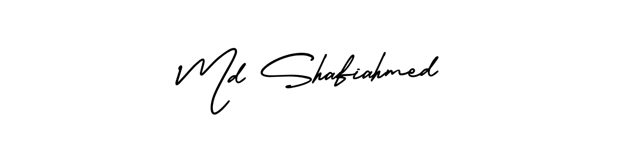 The best way (AmerikaSignatureDemo-Regular) to make a short signature is to pick only two or three words in your name. The name Md Shafiahmed include a total of six letters. For converting this name. Md Shafiahmed signature style 3 images and pictures png