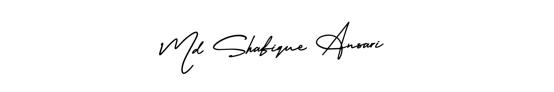 Also You can easily find your signature by using the search form. We will create Md Shafique Ansari name handwritten signature images for you free of cost using AmerikaSignatureDemo-Regular sign style. Md Shafique Ansari signature style 3 images and pictures png