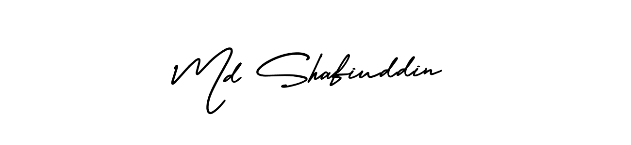 How to make Md Shafiuddin name signature. Use AmerikaSignatureDemo-Regular style for creating short signs online. This is the latest handwritten sign. Md Shafiuddin signature style 3 images and pictures png