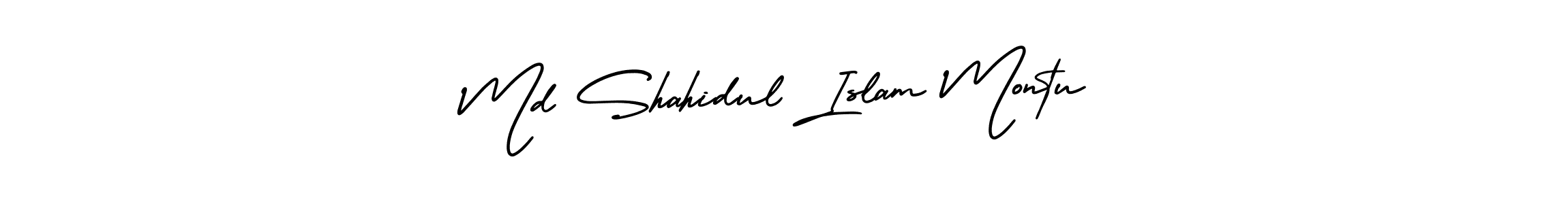 You should practise on your own different ways (AmerikaSignatureDemo-Regular) to write your name (Md Shahidul Islam Montu) in signature. don't let someone else do it for you. Md Shahidul Islam Montu signature style 3 images and pictures png