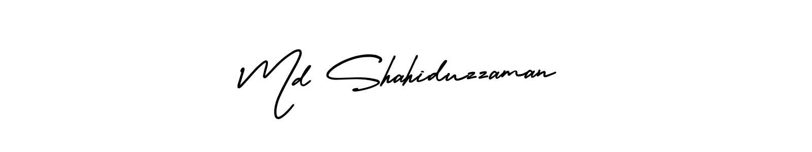 Use a signature maker to create a handwritten signature online. With this signature software, you can design (AmerikaSignatureDemo-Regular) your own signature for name Md Shahiduzzaman. Md Shahiduzzaman signature style 3 images and pictures png