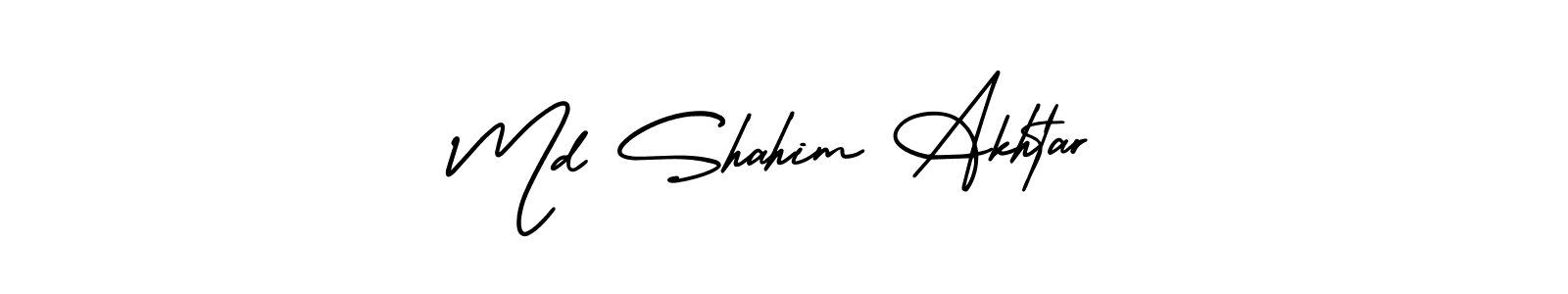 Create a beautiful signature design for name Md Shahim Akhtar. With this signature (AmerikaSignatureDemo-Regular) fonts, you can make a handwritten signature for free. Md Shahim Akhtar signature style 3 images and pictures png
