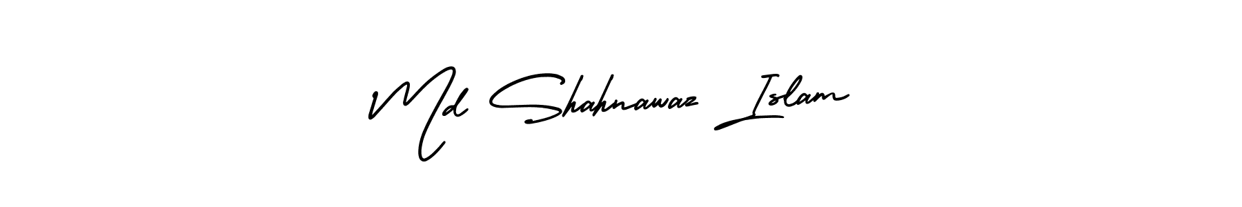 How to make Md Shahnawaz Islam name signature. Use AmerikaSignatureDemo-Regular style for creating short signs online. This is the latest handwritten sign. Md Shahnawaz Islam signature style 3 images and pictures png