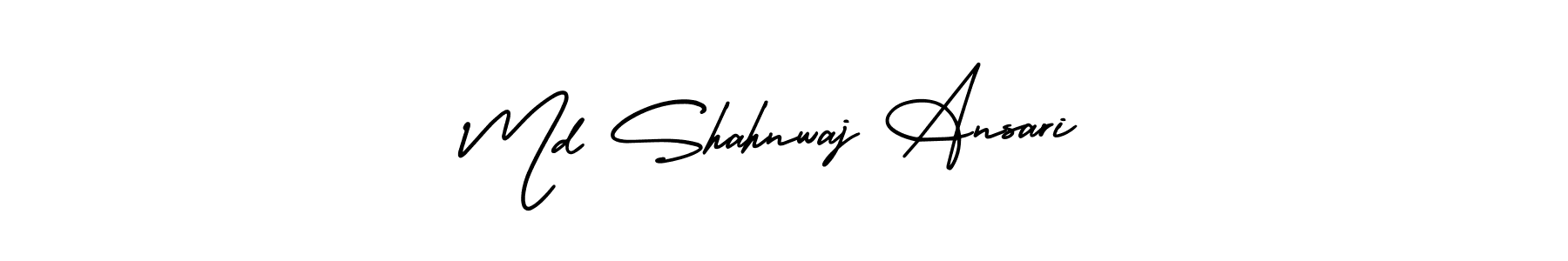 How to make Md Shahnwaj Ansari name signature. Use AmerikaSignatureDemo-Regular style for creating short signs online. This is the latest handwritten sign. Md Shahnwaj Ansari signature style 3 images and pictures png