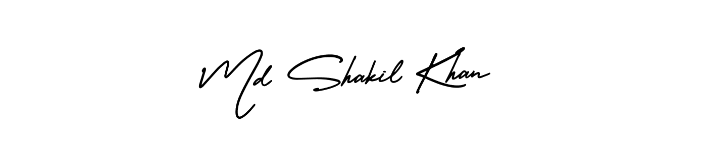 Make a beautiful signature design for name Md Shakil Khan. With this signature (AmerikaSignatureDemo-Regular) style, you can create a handwritten signature for free. Md Shakil Khan signature style 3 images and pictures png