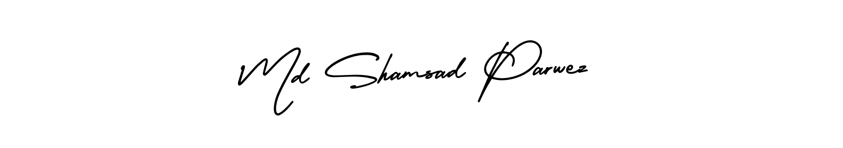 How to Draw Md Shamsad Parwez signature style? AmerikaSignatureDemo-Regular is a latest design signature styles for name Md Shamsad Parwez. Md Shamsad Parwez signature style 3 images and pictures png