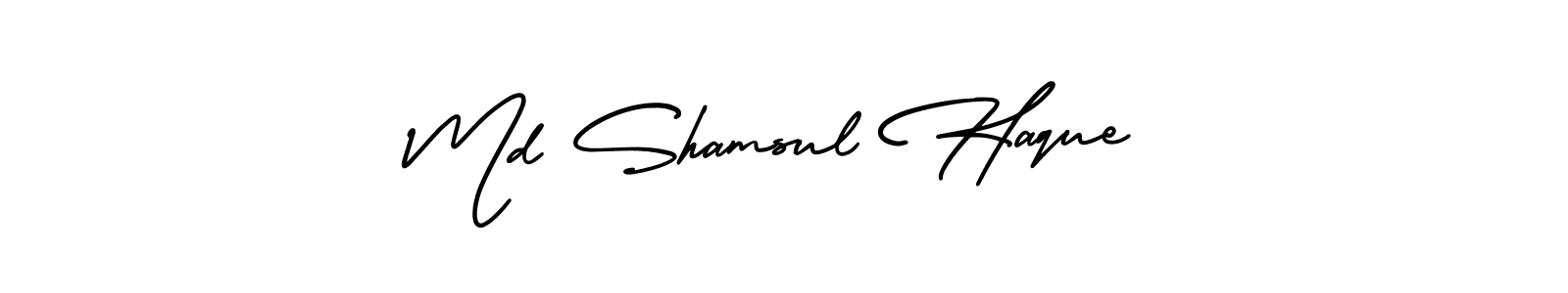 Md Shamsul Haque stylish signature style. Best Handwritten Sign (AmerikaSignatureDemo-Regular) for my name. Handwritten Signature Collection Ideas for my name Md Shamsul Haque. Md Shamsul Haque signature style 3 images and pictures png