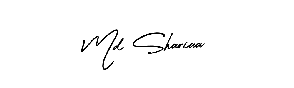 Use a signature maker to create a handwritten signature online. With this signature software, you can design (AmerikaSignatureDemo-Regular) your own signature for name Md Shariaa. Md Shariaa signature style 3 images and pictures png