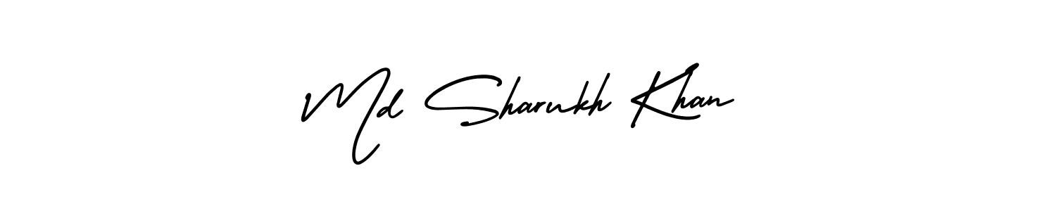 It looks lik you need a new signature style for name Md Sharukh Khan. Design unique handwritten (AmerikaSignatureDemo-Regular) signature with our free signature maker in just a few clicks. Md Sharukh Khan signature style 3 images and pictures png