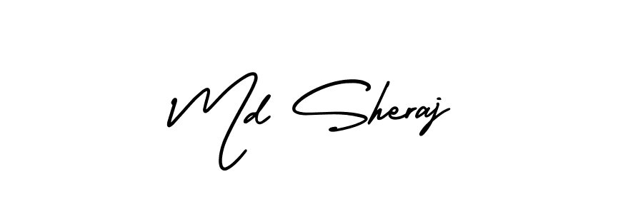 Similarly AmerikaSignatureDemo-Regular is the best handwritten signature design. Signature creator online .You can use it as an online autograph creator for name Md Sheraj. Md Sheraj signature style 3 images and pictures png