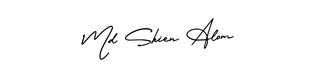 Create a beautiful signature design for name Md Shien Alom. With this signature (AmerikaSignatureDemo-Regular) fonts, you can make a handwritten signature for free. Md Shien Alom signature style 3 images and pictures png