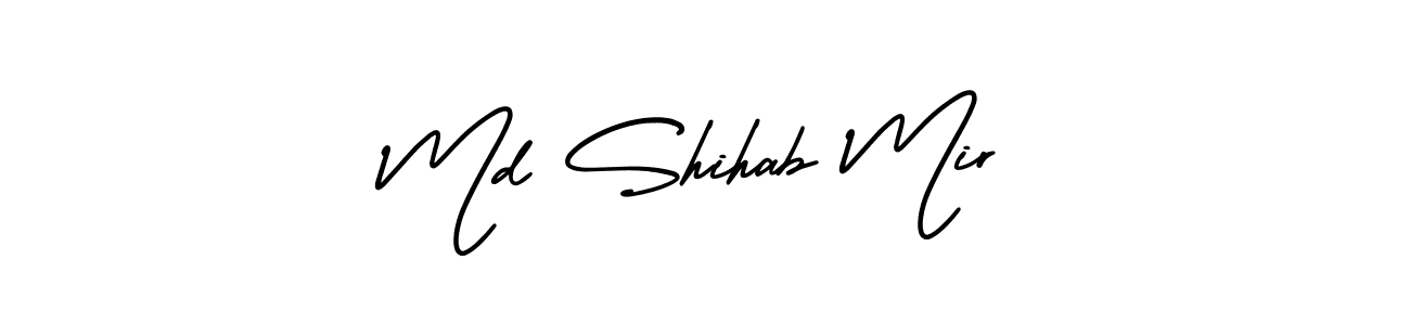 Also You can easily find your signature by using the search form. We will create Md Shihab Mir name handwritten signature images for you free of cost using AmerikaSignatureDemo-Regular sign style. Md Shihab Mir signature style 3 images and pictures png