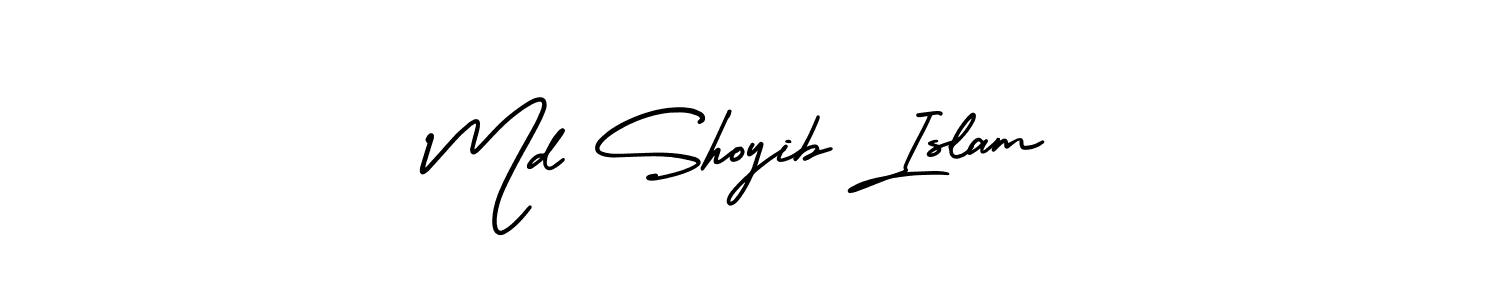 This is the best signature style for the Md Shoyib Islam name. Also you like these signature font (AmerikaSignatureDemo-Regular). Mix name signature. Md Shoyib Islam signature style 3 images and pictures png