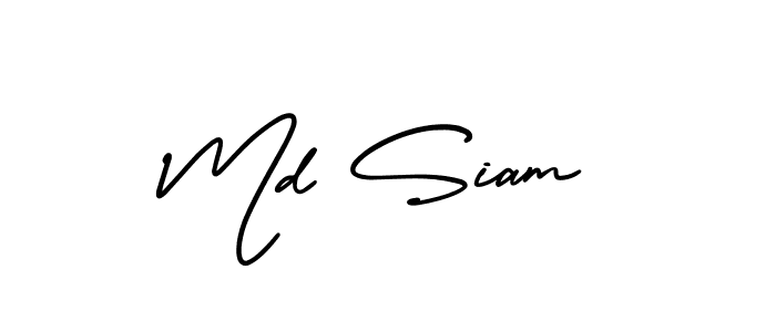 Make a beautiful signature design for name Md Siam. Use this online signature maker to create a handwritten signature for free. Md Siam signature style 3 images and pictures png