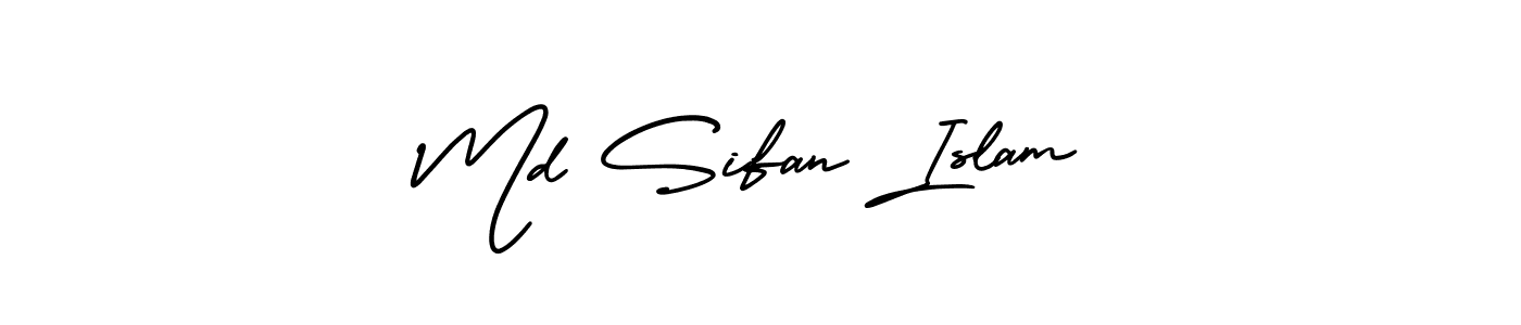 How to Draw Md Sifan Islam signature style? AmerikaSignatureDemo-Regular is a latest design signature styles for name Md Sifan Islam. Md Sifan Islam signature style 3 images and pictures png