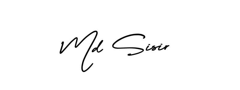 Make a beautiful signature design for name Md Sisir. With this signature (AmerikaSignatureDemo-Regular) style, you can create a handwritten signature for free. Md Sisir signature style 3 images and pictures png