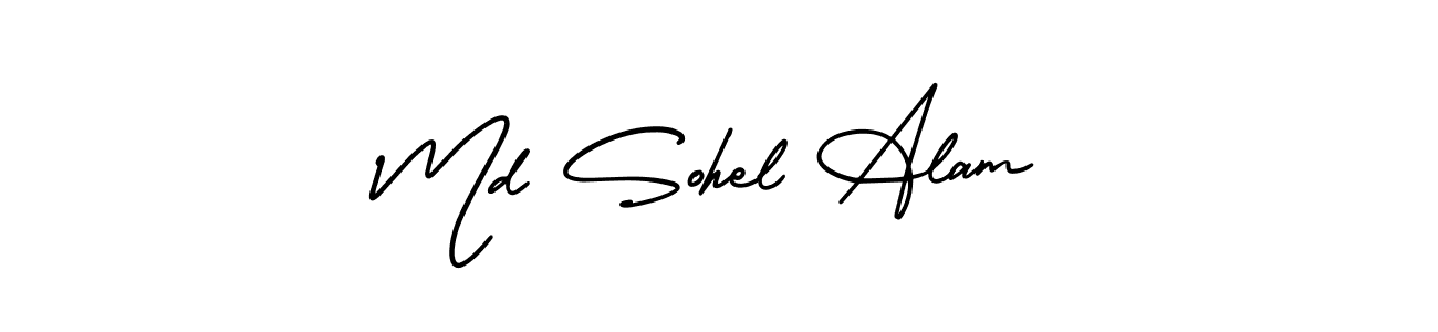 Md Sohel Alam stylish signature style. Best Handwritten Sign (AmerikaSignatureDemo-Regular) for my name. Handwritten Signature Collection Ideas for my name Md Sohel Alam. Md Sohel Alam signature style 3 images and pictures png