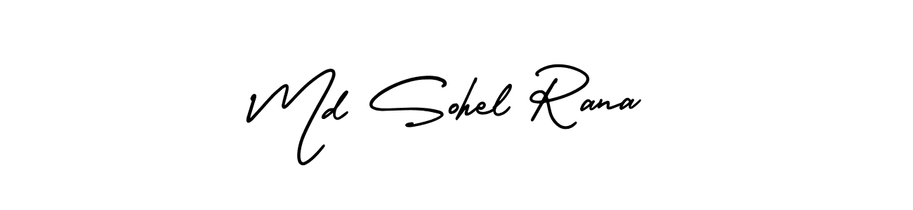 How to Draw Md Sohel Rana signature style? AmerikaSignatureDemo-Regular is a latest design signature styles for name Md Sohel Rana. Md Sohel Rana signature style 3 images and pictures png