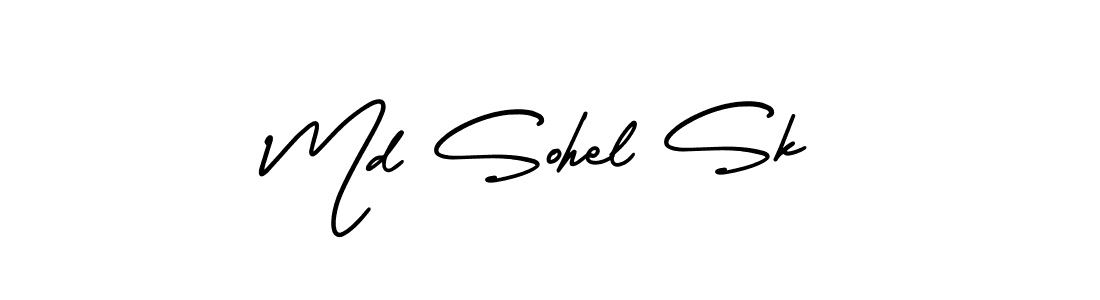 How to make Md Sohel Sk signature? AmerikaSignatureDemo-Regular is a professional autograph style. Create handwritten signature for Md Sohel Sk name. Md Sohel Sk signature style 3 images and pictures png