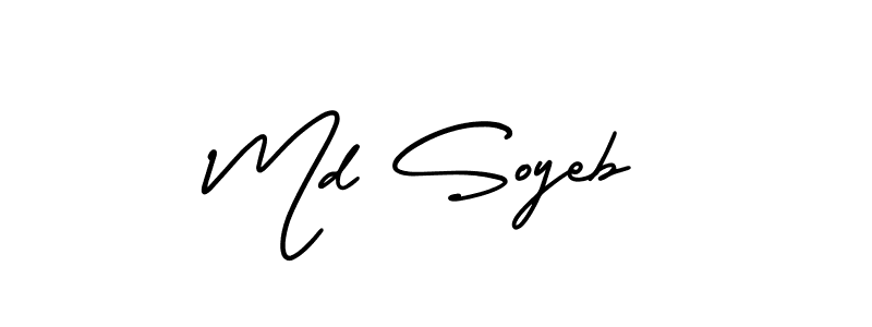 Similarly AmerikaSignatureDemo-Regular is the best handwritten signature design. Signature creator online .You can use it as an online autograph creator for name Md Soyeb. Md Soyeb signature style 3 images and pictures png