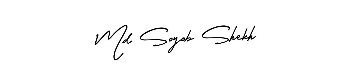 How to Draw Md Soyob Shekh signature style? AmerikaSignatureDemo-Regular is a latest design signature styles for name Md Soyob Shekh. Md Soyob Shekh signature style 3 images and pictures png