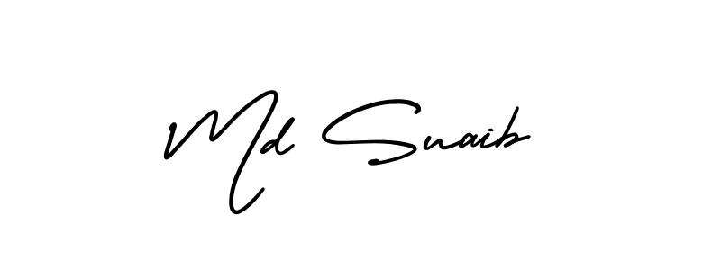 Best and Professional Signature Style for Md Suaib. AmerikaSignatureDemo-Regular Best Signature Style Collection. Md Suaib signature style 3 images and pictures png