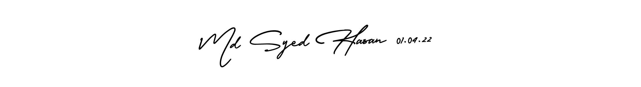 Make a short Md Syed Hasan 01.04.22 signature style. Manage your documents anywhere anytime using AmerikaSignatureDemo-Regular. Create and add eSignatures, submit forms, share and send files easily. Md Syed Hasan 01.04.22 signature style 3 images and pictures png