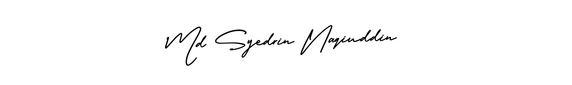 This is the best signature style for the Md Syedrin Naqiuddin name. Also you like these signature font (AmerikaSignatureDemo-Regular). Mix name signature. Md Syedrin Naqiuddin signature style 3 images and pictures png