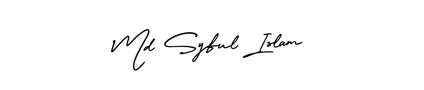 Similarly AmerikaSignatureDemo-Regular is the best handwritten signature design. Signature creator online .You can use it as an online autograph creator for name Md Syful Islam. Md Syful Islam signature style 3 images and pictures png