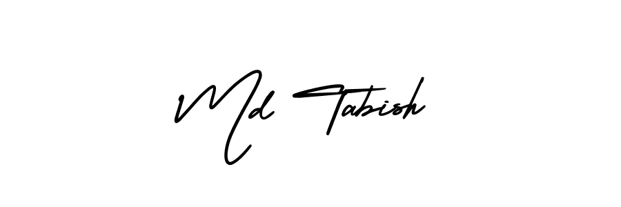 AmerikaSignatureDemo-Regular is a professional signature style that is perfect for those who want to add a touch of class to their signature. It is also a great choice for those who want to make their signature more unique. Get Md Tabish name to fancy signature for free. Md Tabish signature style 3 images and pictures png
