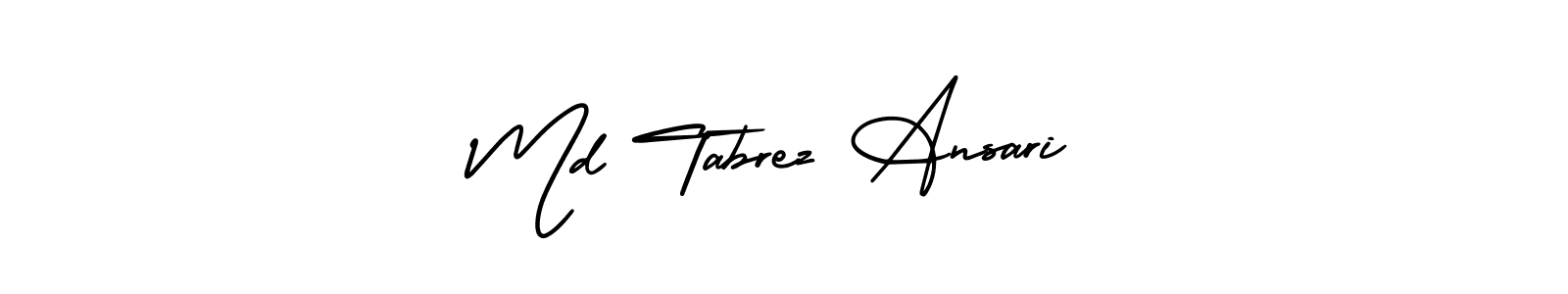 AmerikaSignatureDemo-Regular is a professional signature style that is perfect for those who want to add a touch of class to their signature. It is also a great choice for those who want to make their signature more unique. Get Md Tabrez Ansari name to fancy signature for free. Md Tabrez Ansari signature style 3 images and pictures png