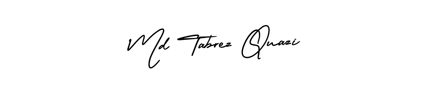 Also You can easily find your signature by using the search form. We will create Md Tabrez Quazi name handwritten signature images for you free of cost using AmerikaSignatureDemo-Regular sign style. Md Tabrez Quazi signature style 3 images and pictures png