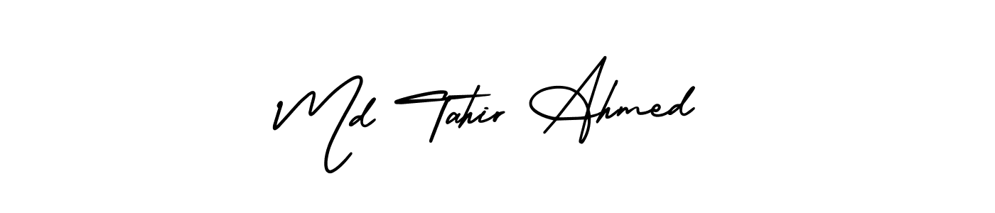 How to Draw Md Tahir Ahmed signature style? AmerikaSignatureDemo-Regular is a latest design signature styles for name Md Tahir Ahmed. Md Tahir Ahmed signature style 3 images and pictures png