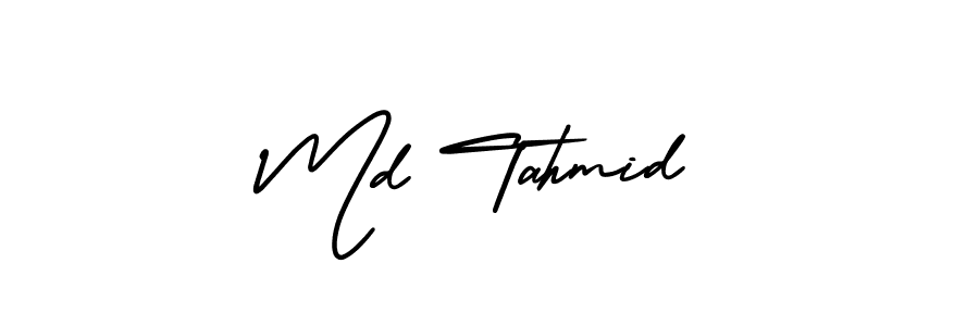 if you are searching for the best signature style for your name Md Tahmid. so please give up your signature search. here we have designed multiple signature styles  using AmerikaSignatureDemo-Regular. Md Tahmid signature style 3 images and pictures png
