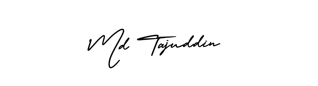 Create a beautiful signature design for name Md Tajuddin. With this signature (AmerikaSignatureDemo-Regular) fonts, you can make a handwritten signature for free. Md Tajuddin signature style 3 images and pictures png