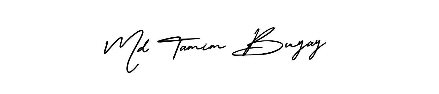Also You can easily find your signature by using the search form. We will create Md Tamim Buyay name handwritten signature images for you free of cost using AmerikaSignatureDemo-Regular sign style. Md Tamim Buyay signature style 3 images and pictures png