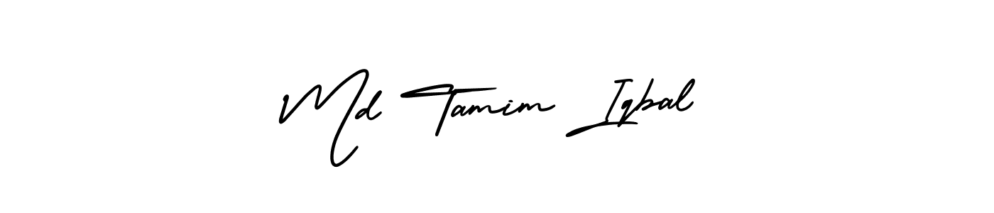 Create a beautiful signature design for name Md Tamim Iqbal. With this signature (AmerikaSignatureDemo-Regular) fonts, you can make a handwritten signature for free. Md Tamim Iqbal signature style 3 images and pictures png