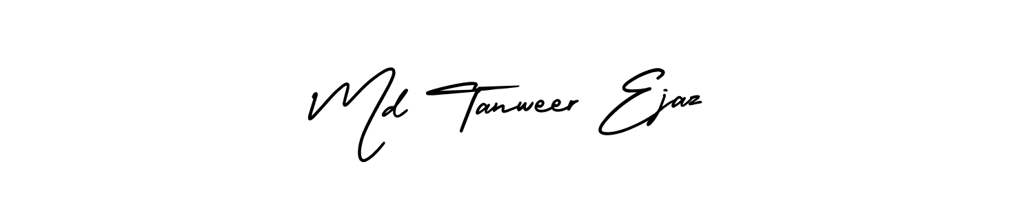 Create a beautiful signature design for name Md Tanweer Ejaz. With this signature (AmerikaSignatureDemo-Regular) fonts, you can make a handwritten signature for free. Md Tanweer Ejaz signature style 3 images and pictures png