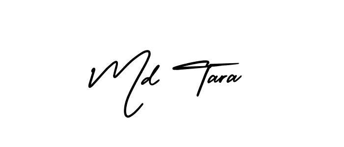 It looks lik you need a new signature style for name Md Tara. Design unique handwritten (AmerikaSignatureDemo-Regular) signature with our free signature maker in just a few clicks. Md Tara signature style 3 images and pictures png